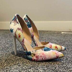Just Fab Floral Stiletto Heels